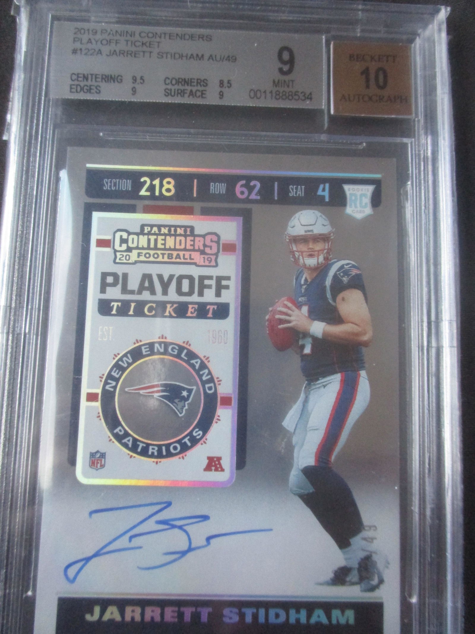 2019 Panini Contenders Playoff Ticket #122A (1 of 5)