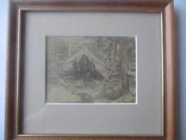 Vintage Sepia Tone Encampment Photo (1 of 5)