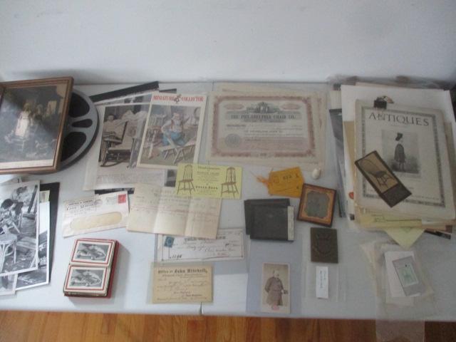 Chair Makers Collection of Ephemera Photos, etc. (1 of 14)