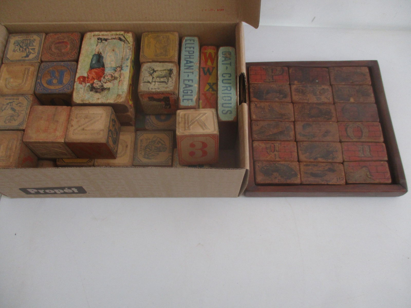 Vintage Wooden Children's Blocks in Case & Others (1 of 5)
