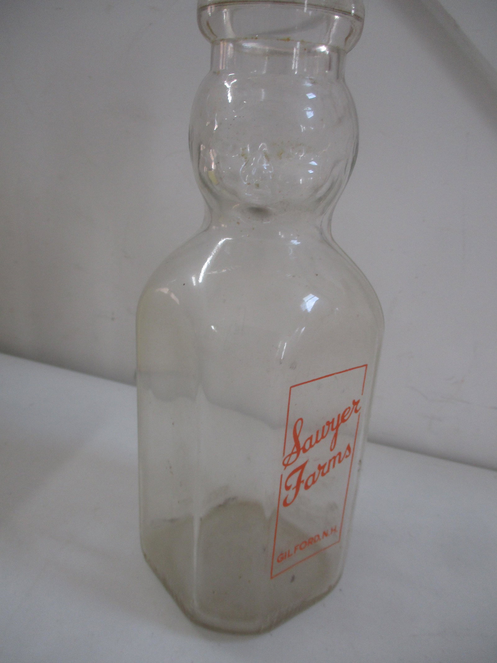 Sawyer Farms Gilford, NH Cop Top Bottle Baby Face: 9 1/2" - See photos for condition and details