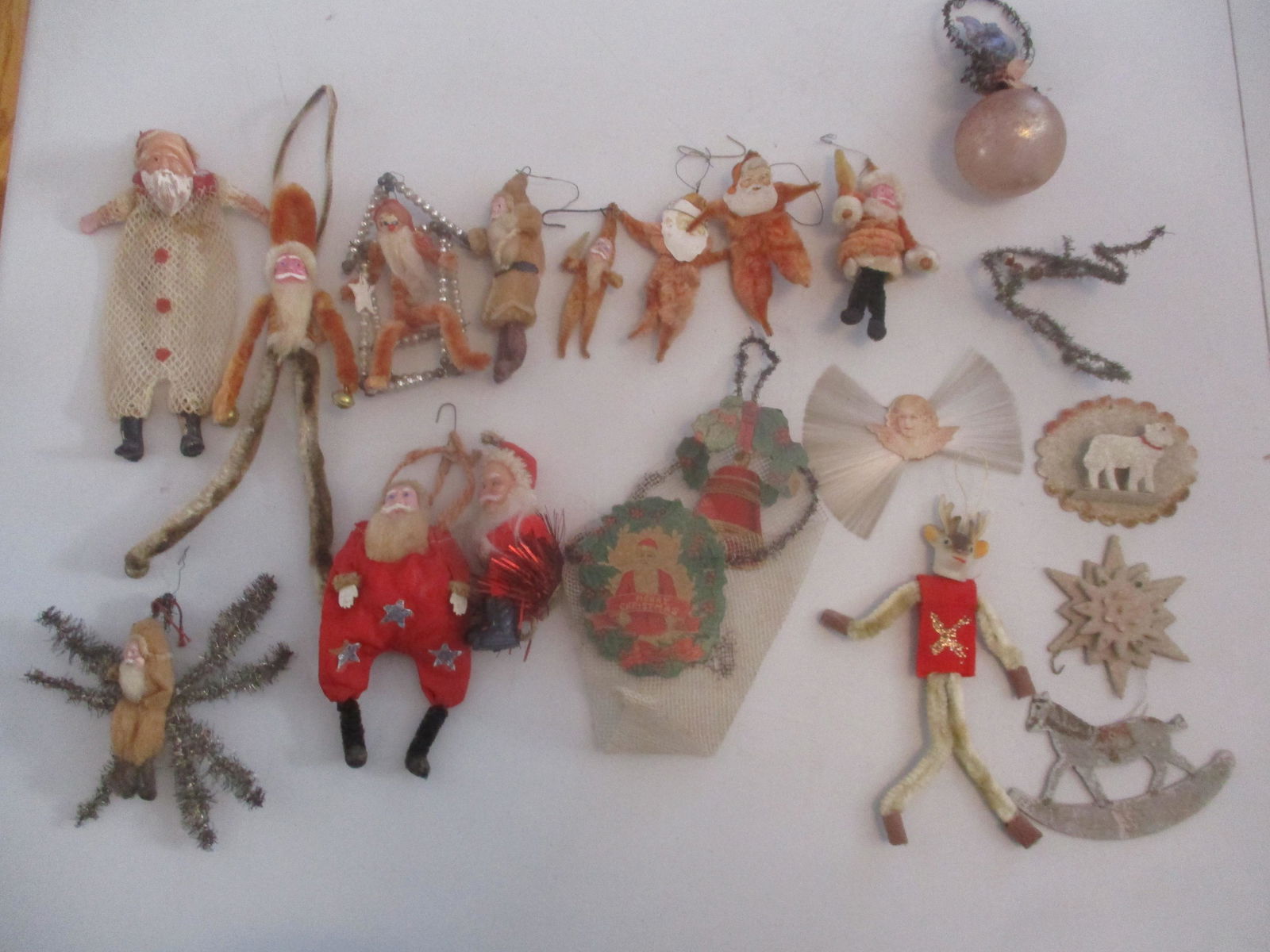 Vintage Cotton Bunting, Christmas Ornaments, etc. (1 of 10)