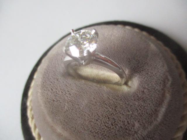 Platinum Solitaire Diamond Ring 1.70 Carat (1 of 8)