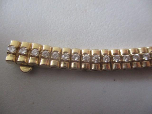 14K 7" Tennis Diamond Bracelet (1 of 4)