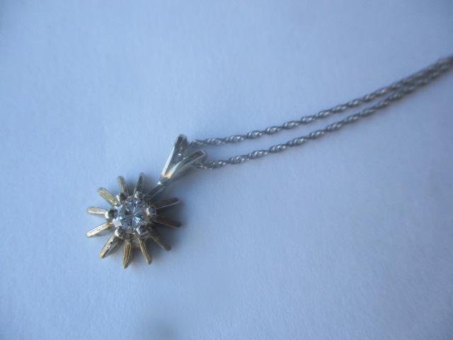 14K WG 18" Diamond  Necklace (1 of 4)