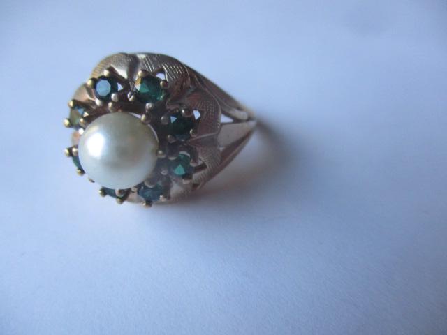 14k Pearl & Emerald Ring (1 of 4)