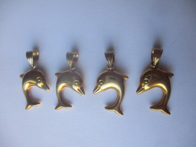 4 - 14K Dolphin Gold Charms (1 of 3)