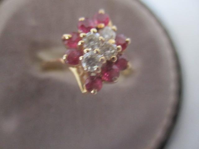 14K Diamond & Gemstone Ring (1 of 6)