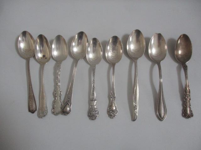 9 Sterling Teaspoons (1 of 8)