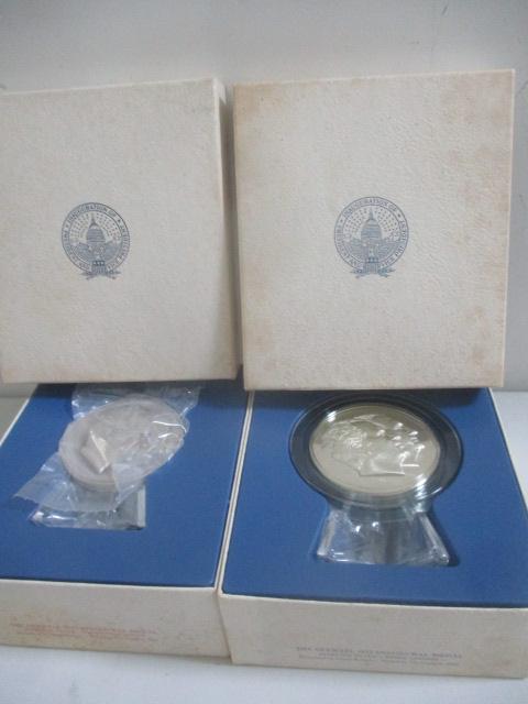 2 Sterling Silver 1973 Inaugural Medals with Boxes (1 of 5)