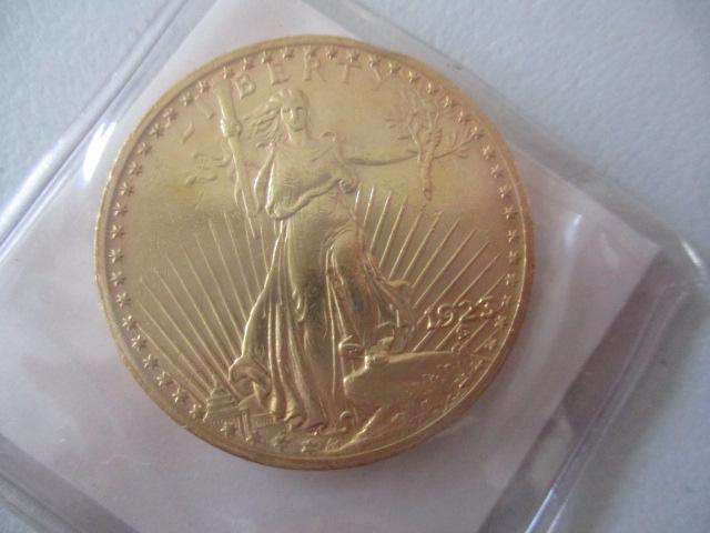 1923 St. Gauden's $20 Gold Double Eagle Coin (1 of 2)