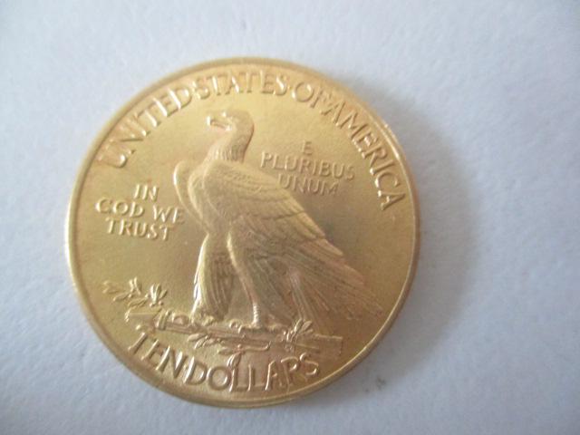 1913 Indian $10 Gold Eagle Coin (1 of 2)