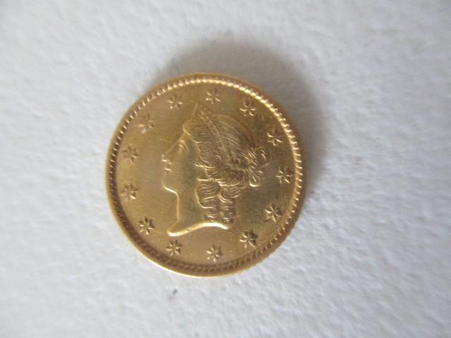 1853 Gold Dollar Coin (1 of 3)
