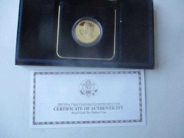 2003 U.S. $10 Gold Coin First Flight Centennial (1 of 6)