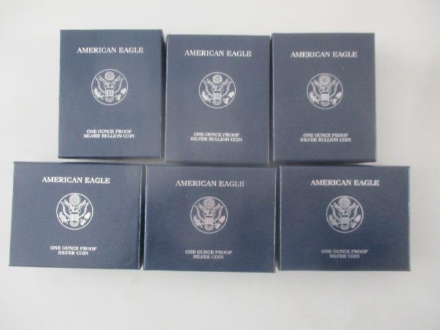 6 American Eagle Proof Silver Coins (1 of 7)
