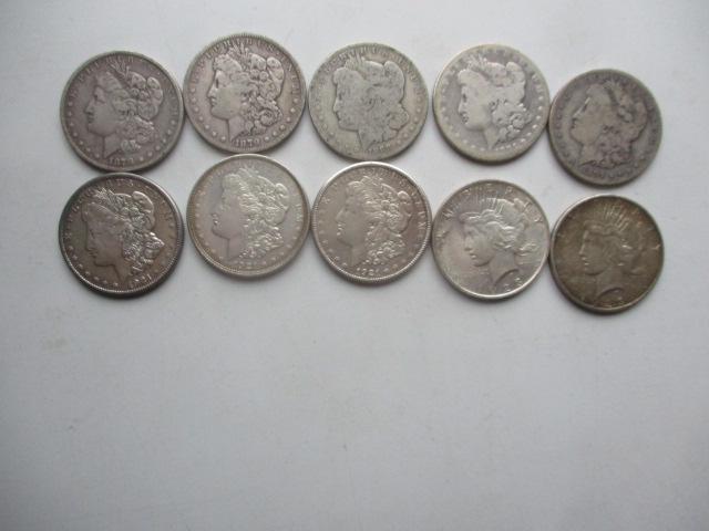 5 Different 1870's-1890's Morgan Silver Dollars and 3 Better Condition Morgans (1 of 14)
