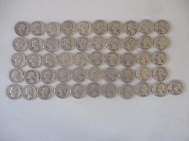 (16) 1940, (2) 1941-S, 1941-D and (32) 1941 Washington Quarters (1 of 14)
