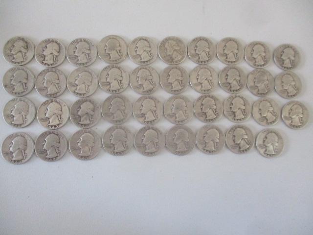 (5) 1943-D, (3) 1943-S and (31) 1943 Washington Quarters (1 of 13)