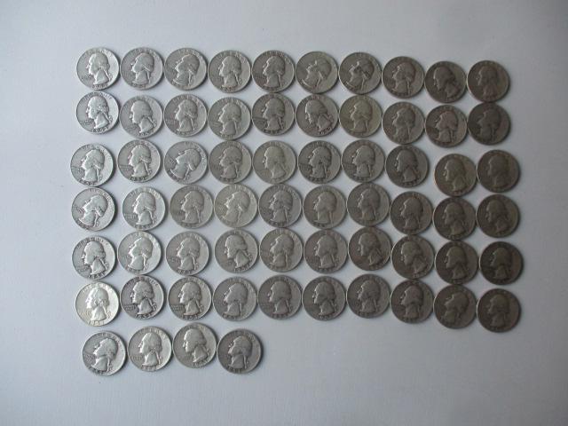 64 Washington Quarters (1 of 13)