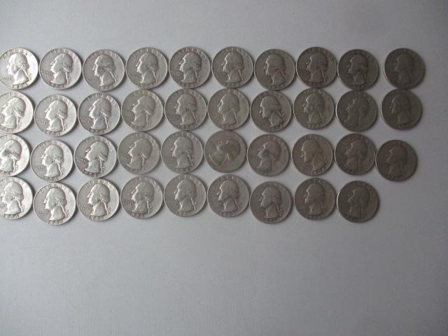 39 Washington Silver Quarters (1 of 9)