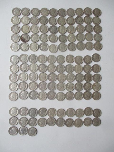 (123) 1950s Roosevelt Dimes (1 of 5)