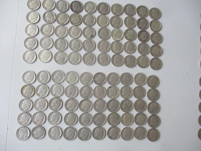 (100) 1950s Roosevelt Dimes (1 of 3)