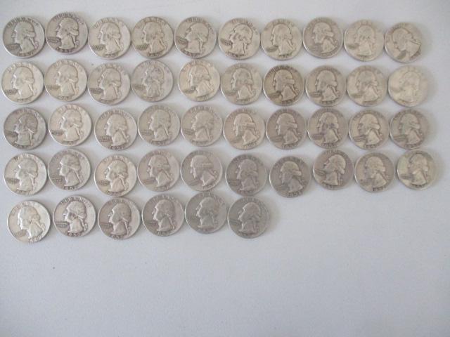 1957 Washington Silver Quarters (1 of 5)