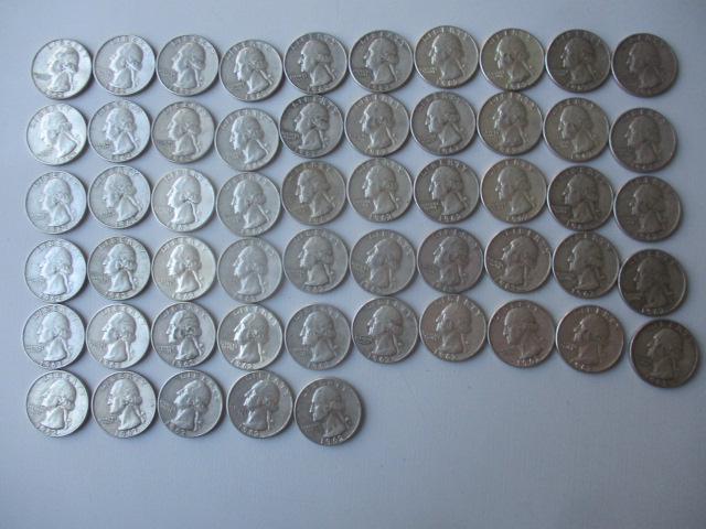 1962 Silver Washington Quarters (1 of 5)