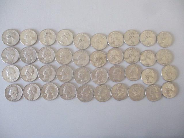 (40) 1964 Washington Quarters (1 of 3)