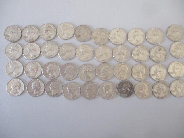 (40) 1964 Washington Quarters (1 of 3)