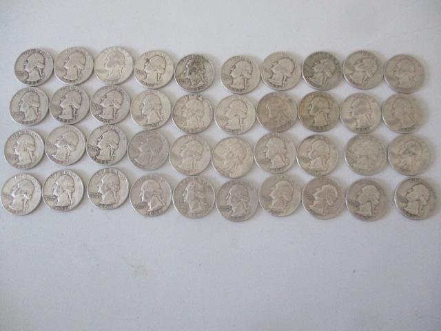 Roll of (40) 1950's Washington Quarters (1 of 6)