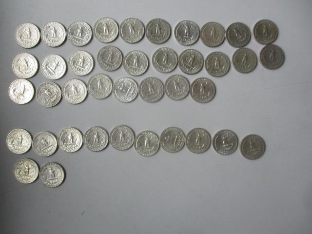 (28) 1964-D and (12) 1964 Washington Quarters (1 of 3)