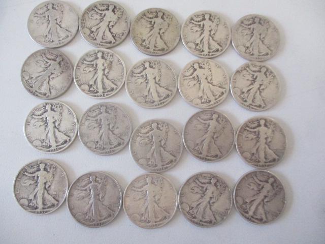 Roll of (20) Walking Liberty Halfs (1 of 20)