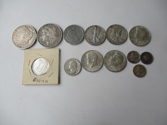 1846 Seated Liberty Half & other Coins (1 of 11)