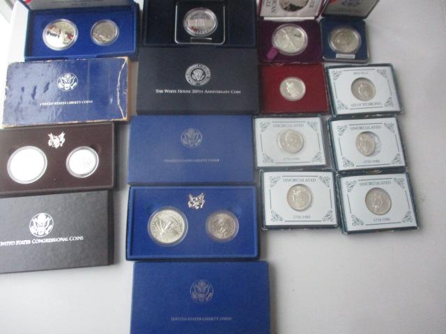 (2) 1986 Silver Liberty and 1989 White House 200th (1 of 7)