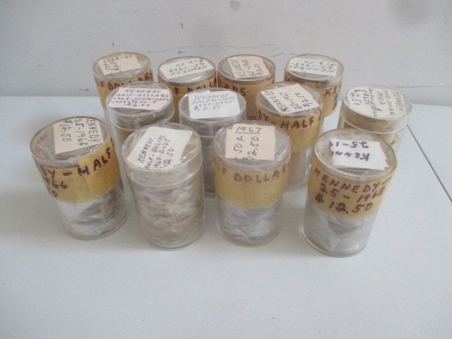 12 Rolls of 1966-1969 Kennedy (40% Silver) Half Dollars (1 of 4)