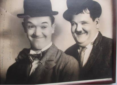 Laurel and Hardy Signed & Inscribed Photo