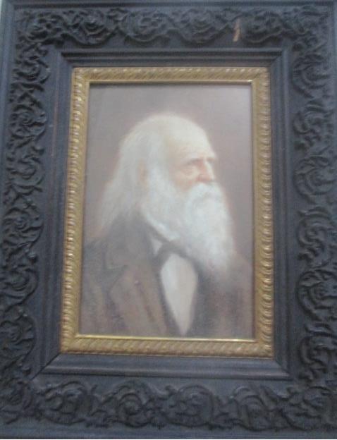 William Cullen Bryant Miniature Painted Portrait "American Poet and Editor Eve Post" Painted on (1 of 9)