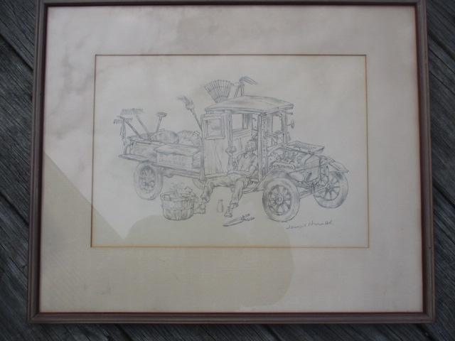 Joseph Hirsch Signed Print of Landscaper (1 of 4)