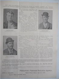 Original 1904 Wanted Poster for Butch Cassidy and The Sundance Kid