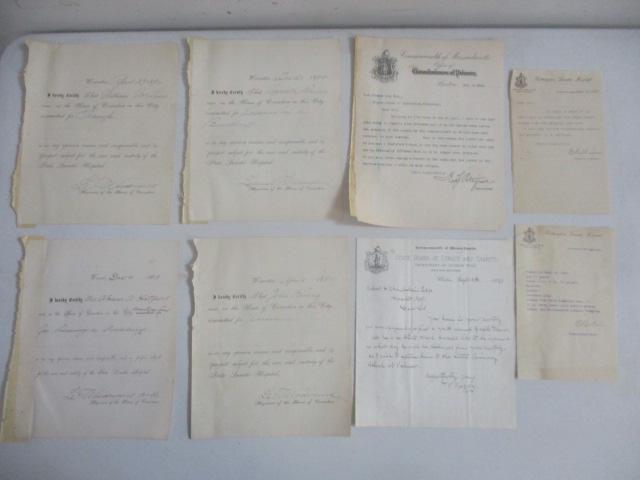 Inmate Transfers To The State Lunatic Hospital Letters (1 of 17)