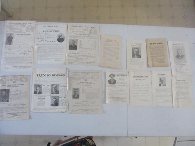 Early 1900s Handbills, Broadsides &  Wanted Posters (1 of 18)