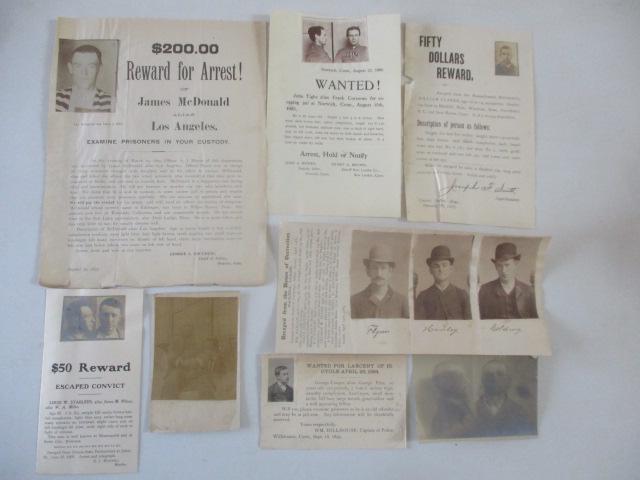 19th Century & Early 20th Century Wanted Posters, (1 of 19)