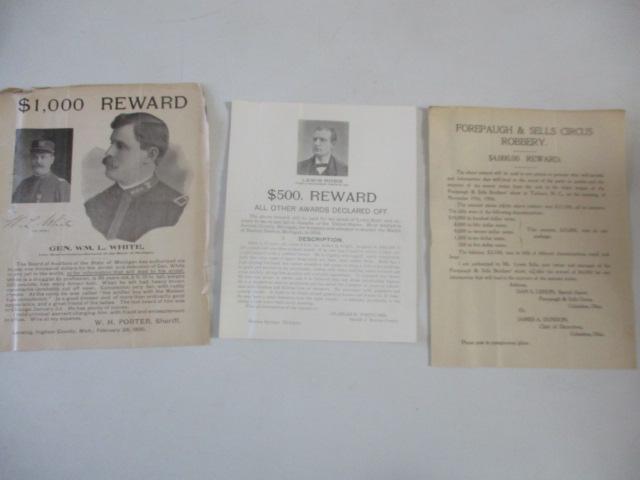 3 Turn of the Century Wanted Posters (1 of 8)