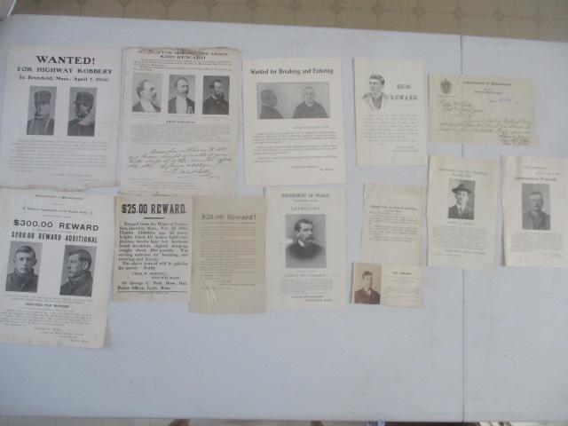 Massachusetts Wanted Posters, Broadsides. etc. (1 of 17)