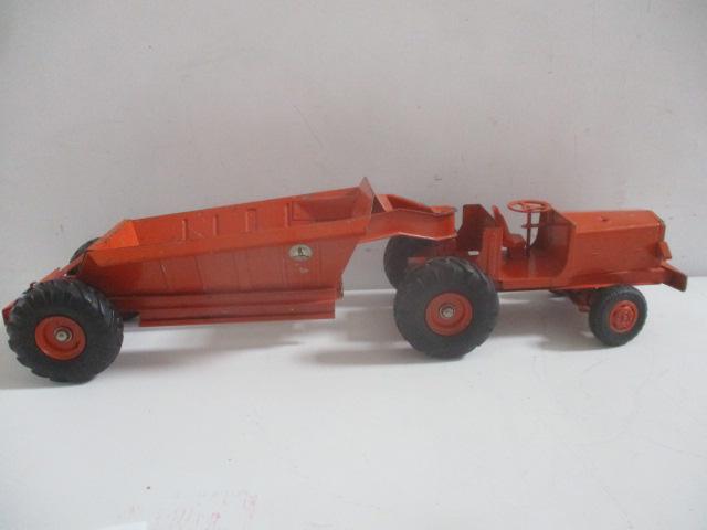 Euclid The Pioneer Construction Truck & Grand: Hauler 28" - No exhaust pipe/smoke stack - no peg where trailer connects to tractor - See photos for condition and details