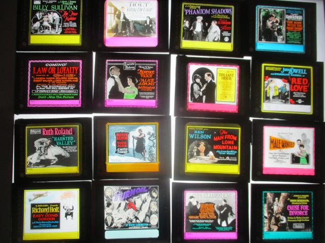 1920's Magic Lantern Slides Promoting Silent Movies (1 of 14)
