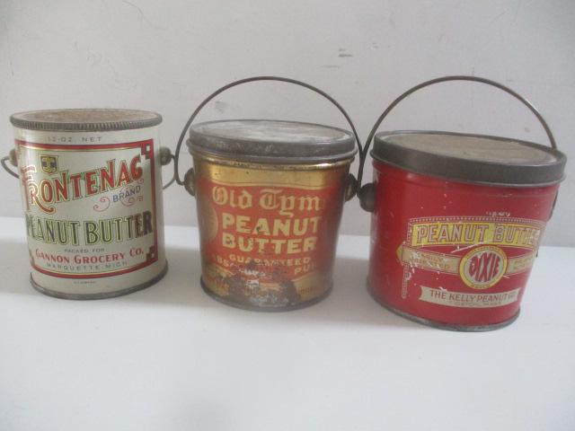 4 Sultana Spice Mills Tins A& P Spices: Mustard, All Spice, Cloves and All Spice. 4 1/4" tall by 2" Wide. See photos for condition and details