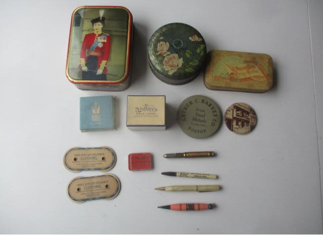 Advertising Mirror for Chin? Joss House, Arthur Harvey Metals Boston, Queen Elizabeth Advertising: See photos for condition and details