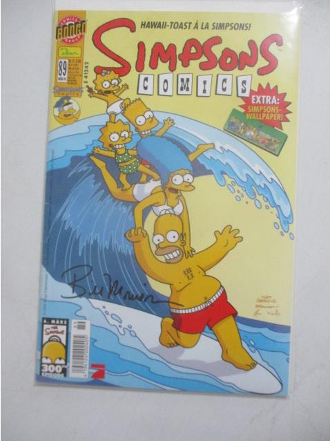 Bill Morrison Signed Simpson Comic #89 (1 of 3)